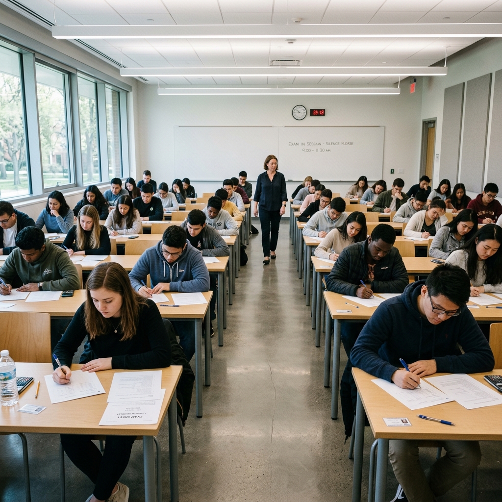 Deneme sınavı analizi yapan öğrenciler